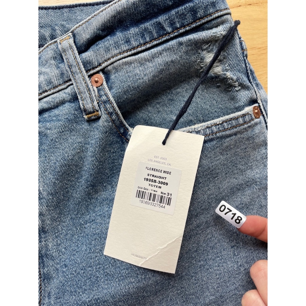 ✨NWT✨ CITIZENS OF HUMANITY Florence Wide Straight Jean in Totem Sz 31 - Picture 6 of 6